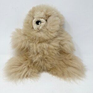 Alpaca Fur Teddy Bear - Small Size Real Fur - 9" Tall Unbranded‎